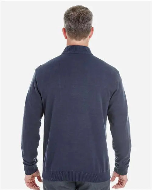 Fully-Fashioned Quarter-Zip Pullover Sweater PrintMeTees.com