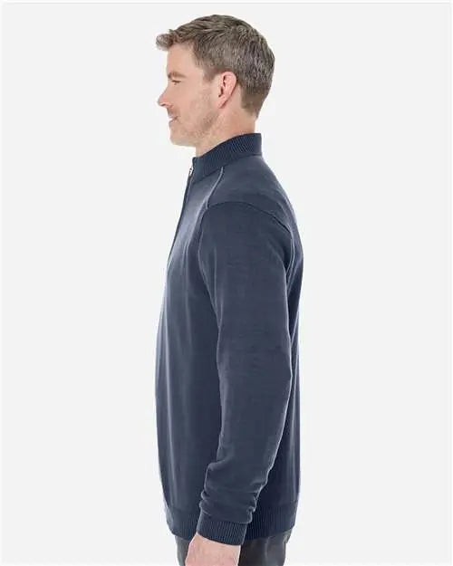 Fully-Fashioned Quarter-Zip Pullover Sweater PrintMeTees.com