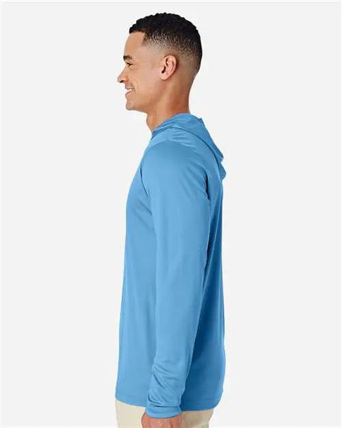 Long Sleeve Hooded Work Shirt PrintMeTees.com