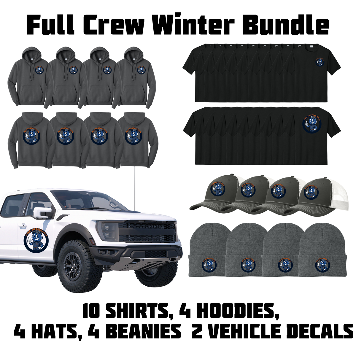 Full Crew Winter Bundle PrintMeTees.com