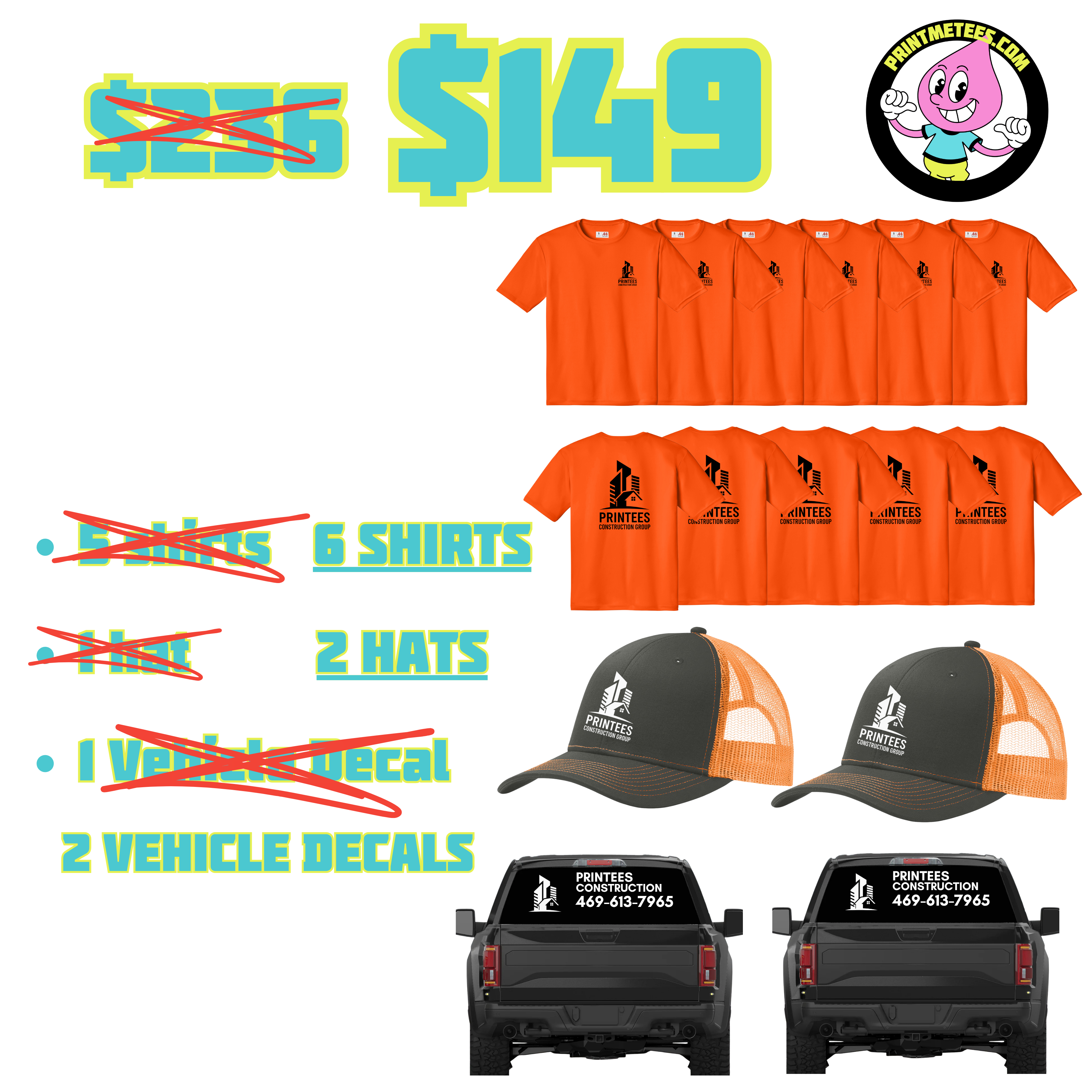 Solo Contractor bundle PrintMeTees.com