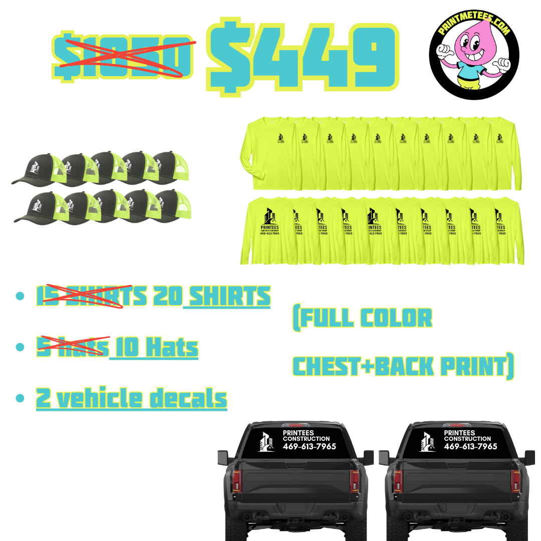 Team Contractor Bundle PrintMeTees.com